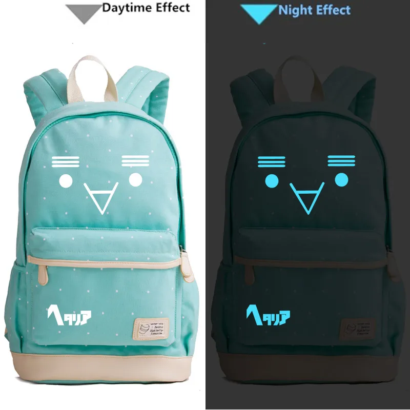 Kimikoy оси держав Hetalia яркий рюкзак APH волна точка цветок ноутбук Bookbag школьная сумка