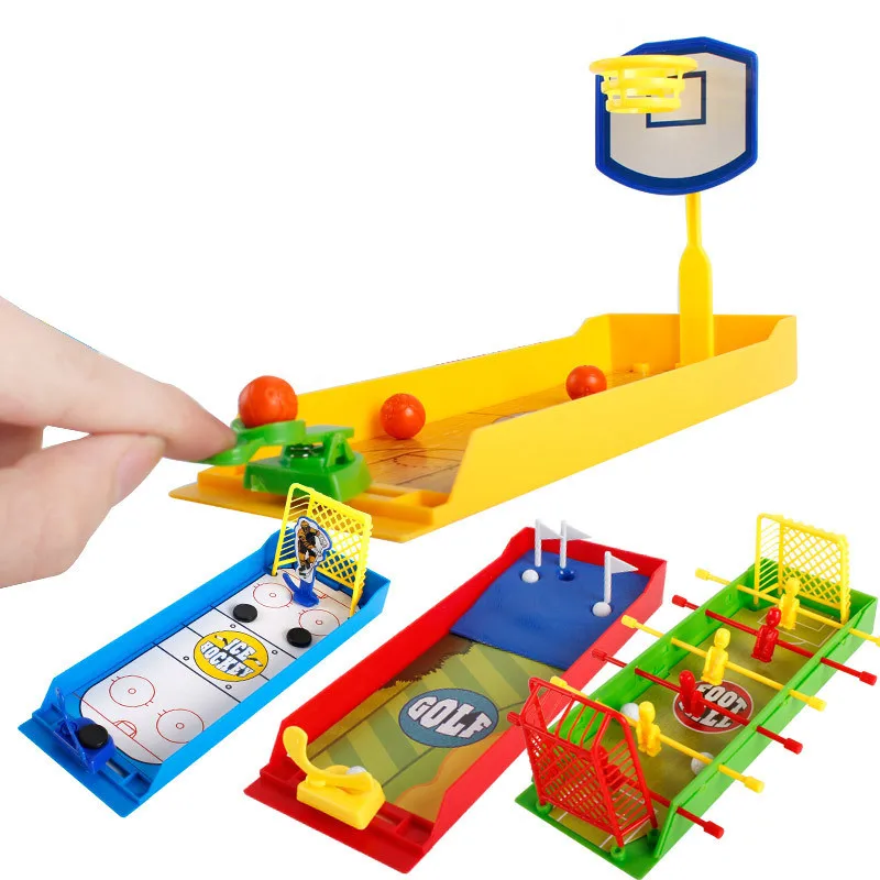 Креативный мини эжектор пальцев Настольный баскетбол футбол бить по мячу