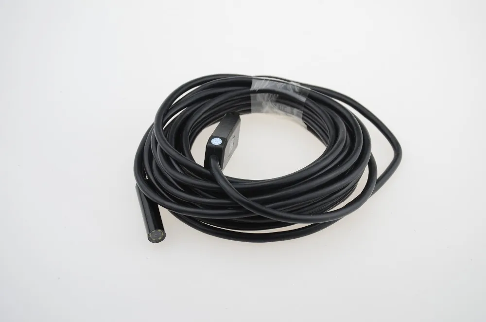 Free Shipping 1pc/lot 9mm 5m USB Endoscope Inspection Camera 6LED IP66 Waterproof High resolution Side-view Mirror IC5H | Безопасность и
