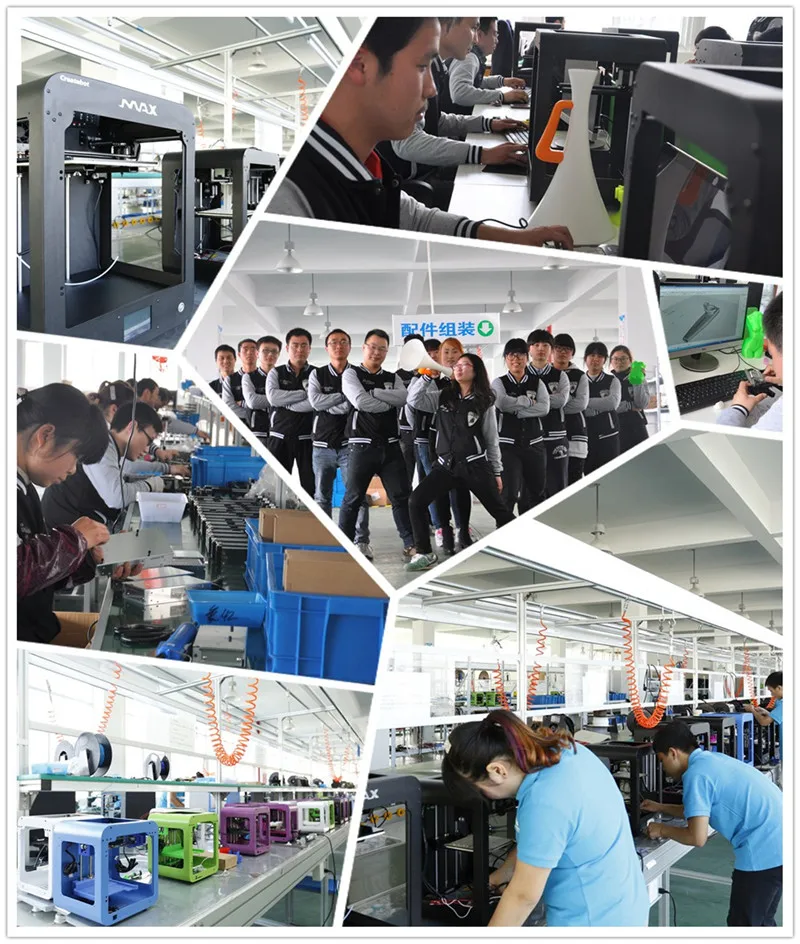 

Dual nozzle Createbot MAX LCD Screen 3D Printer with Heatbed and Glass Platform 2 Rolls Filament 4GB SD Card As Gift