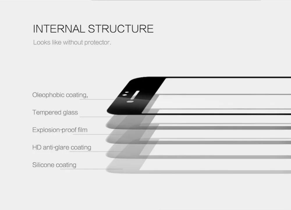 NILLKIN Удивительный 3D протектор экрана для apple iphone 7 8 телефон противоударное