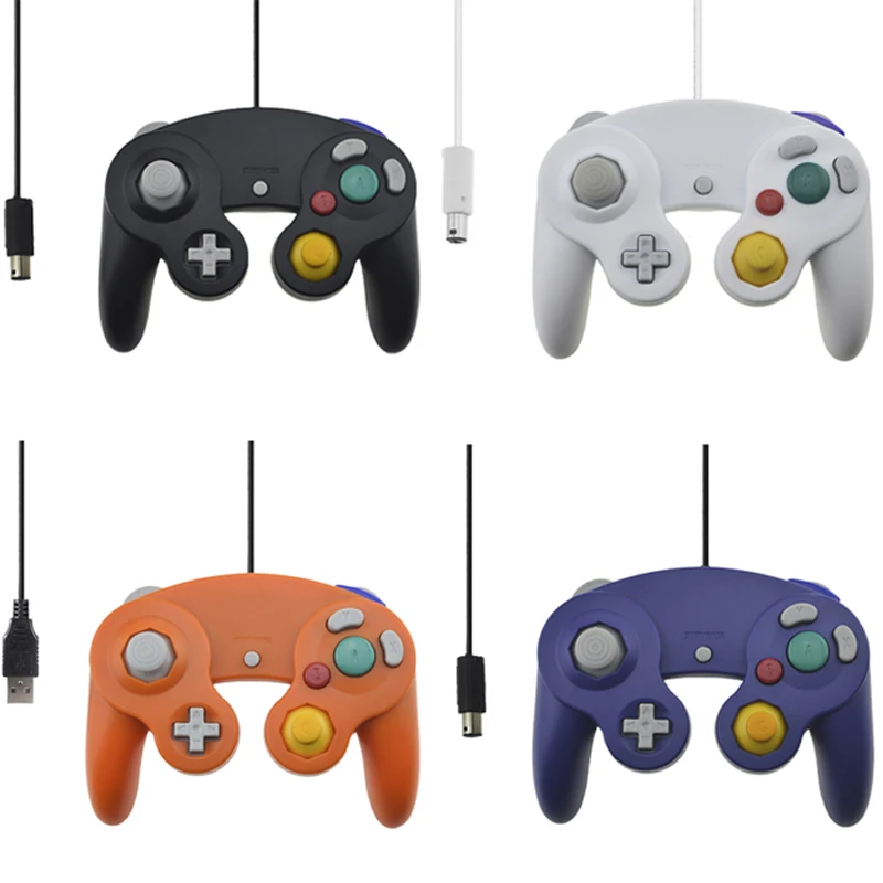 USB проводной контроллер виброударный джойстик для navd Gamecube NGC GC ПК компьютерные