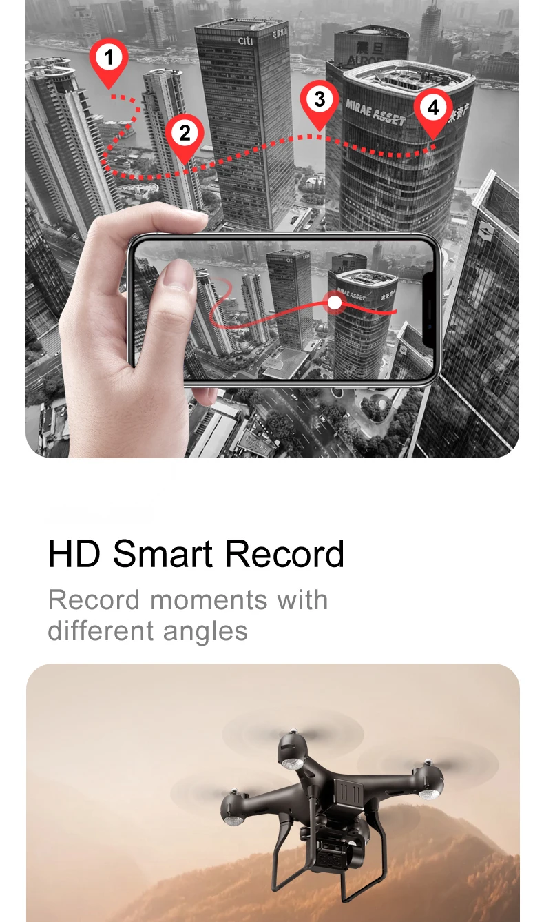 Дрон 4k камера аэрофотосъемка длительный срок службы батареи Wifi карта передача четырехосный самолет игрушка пульт дистанционного управления RC самолет