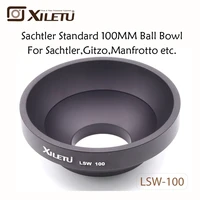 xiletu lsw 100 100mm half ball aluminum alloy tripod bowl adapter for sachtler gitzo manfrotto video fluid head