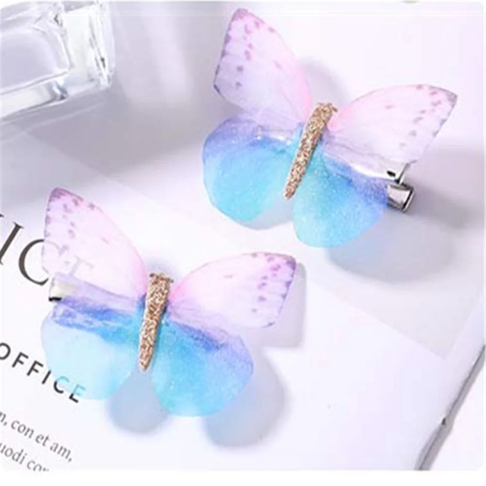 2 шт. упак. новый модный дизайн красивые разноцветные заколки для волос с