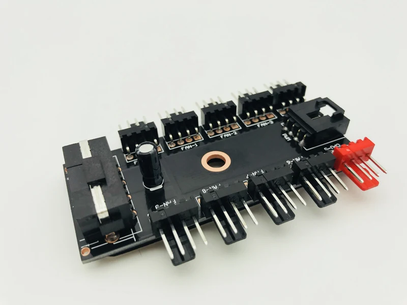 Новый черный PC 1 до 10 4-контактный разделитель Molex Cooler CoolingFan Hub Кабель PWM 12 В адаптер