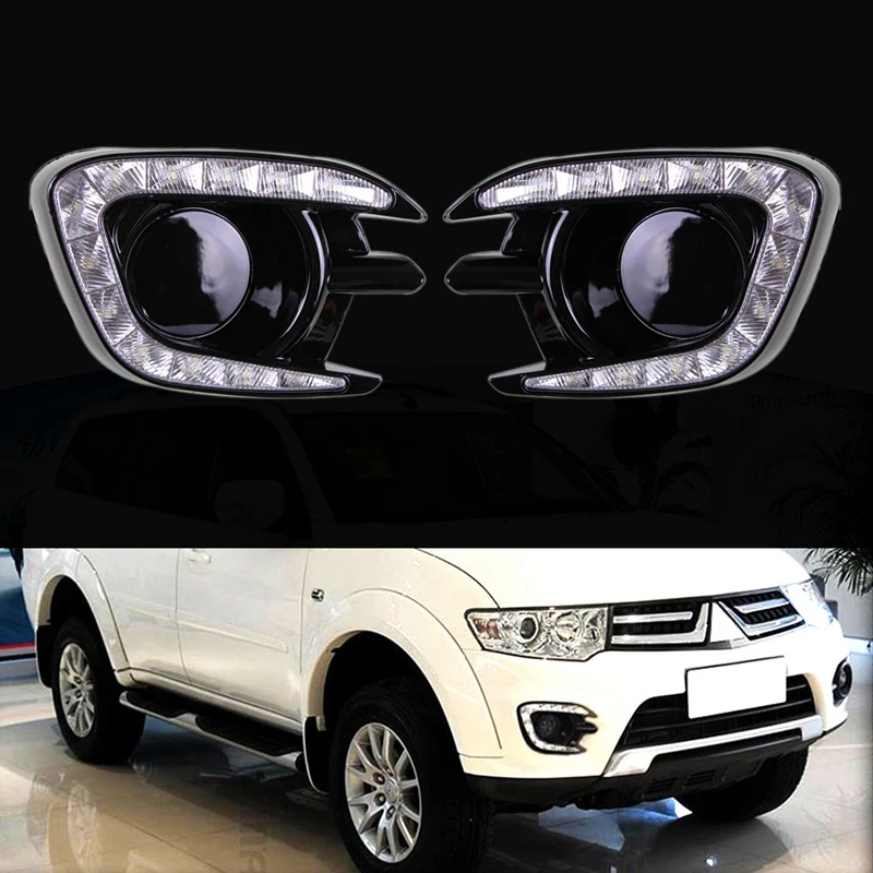 Противотуманные фары для Mitsubishi Pajero Sport Montero 2013 2014 2015 12 В Abs светодиодные Drl |