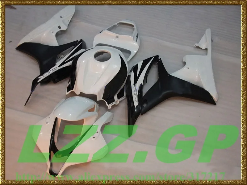 

For HONDA CBR600F5 07-08 F5 2007 2008 F5 CBR600RR 07 08 D3424f CBR 600 600RR Injection CBR600 RR Black White Fairing