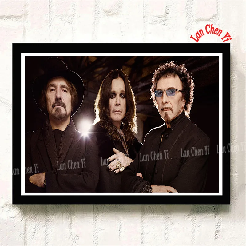 Кофе Black Sabbath музыка белая мелованная бумага настенные плакаты наклейки украшения дома хорошее качество принты - Цвет: Кофе