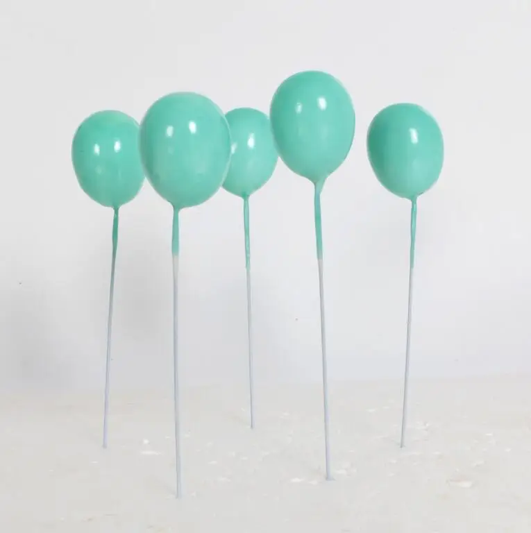 5pcs tiffany blue Розовый голубой Единорог торт Топпер облако горячий воздушный шар Фламинго флажки для торта День рождения свадьбы украшения детский Душ Поставки - Цвет: 5pcs tiffany blue