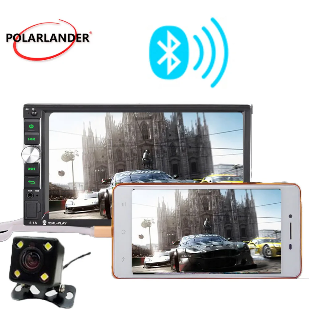 Bluetooth 4 0 вызов без задержки MP5 MP4 плеер USB/TF/FM/Auxin 2 Din для Android телефона автомобильное