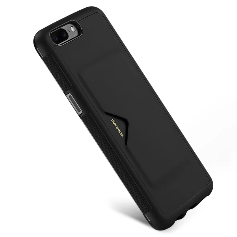 Dux DUCIS для OnePlus 5 Чехол pocard серии Слот карты из искусственной кожи ТПУ задняя крышка