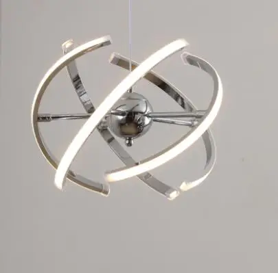 5 heads D40cm 40W Светодиодный подвесной светильник Лофт подвесной светильник 40 Вт DIY кухонная Подвеска акриловая столовая фойе люстра AC85-265V светильник Dia32/40 см - Цвет корпуса: 5 heads D40cm 40W