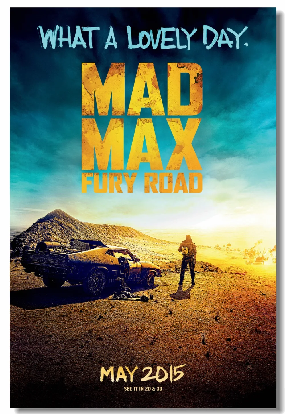 Пользовательские холст настенная винтажная Mad Max постер Fury дорожная Настенная