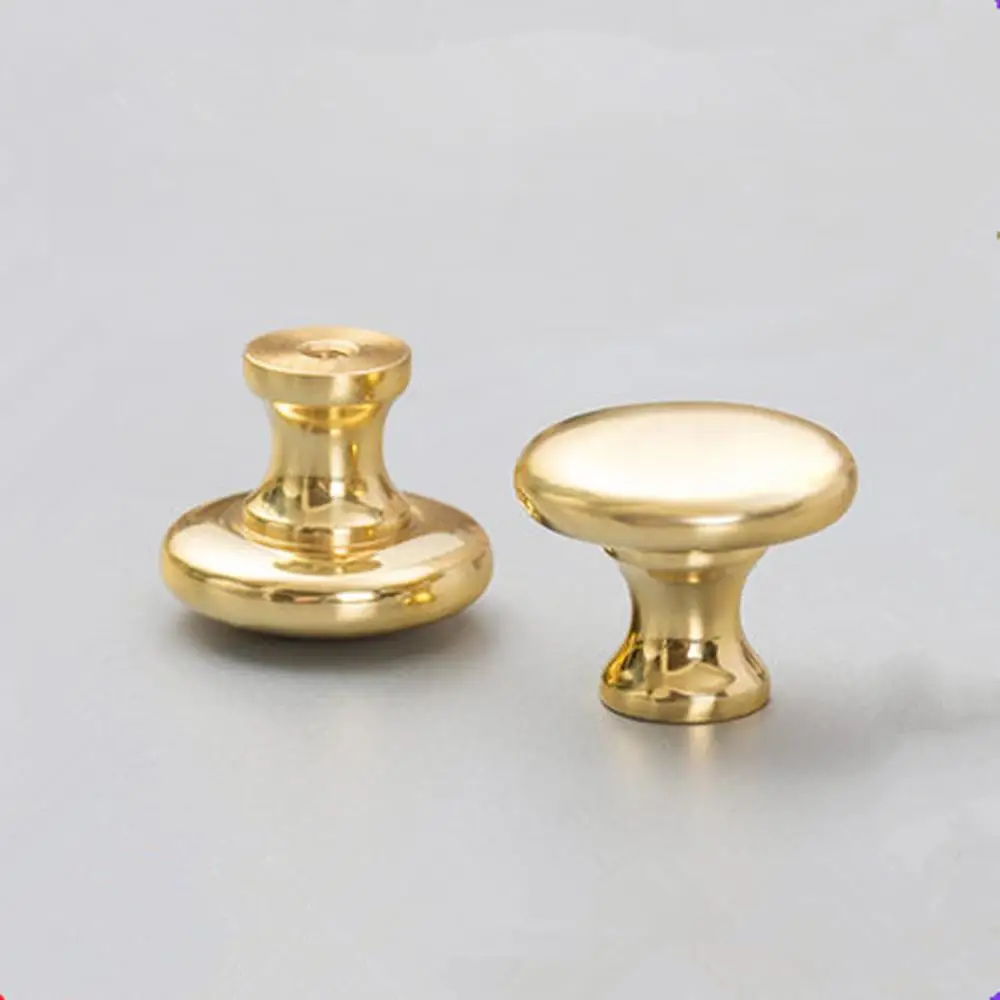 Дверная ручка из чистой меди с одним отверстием для шкафа скандинавский