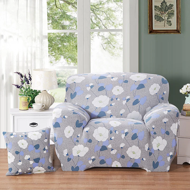 

Spandex Stretch Floral Printing Removable Sofa Cover Elastic Tight Wrap Couch Slipcover Protector Modern Minimalist Living Decor