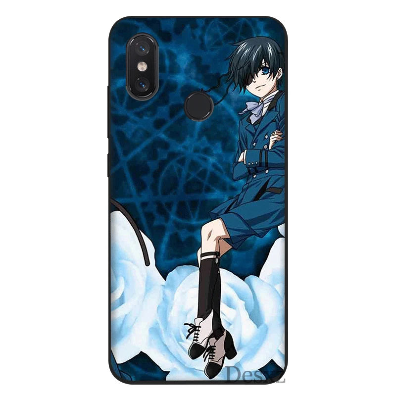 Чехол для телефона Xiaomi MiMAX3 6 8 9 10 SE A1 2 3 9T CC9 E Pro LiteSilicone Cover Anime Black Butler Kuroshitsuji|Бамперы| |