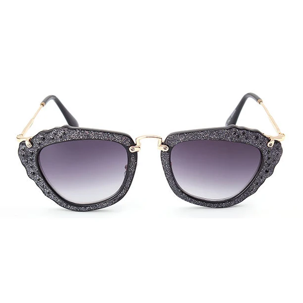 Винтаж Bling Блеск роскоши Брендовая Дизайнерская обувь Солнцезащитные очки для