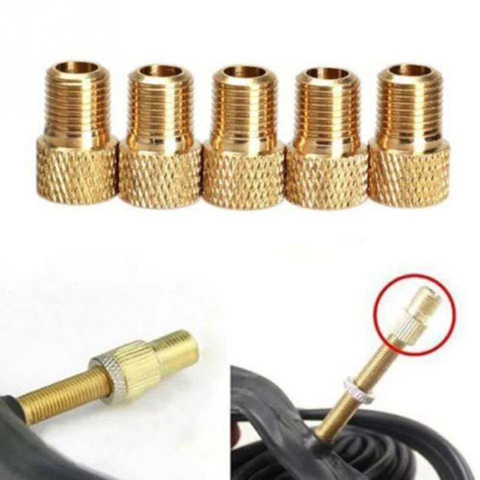 5PCS/Lot Presta To Schrader Tube Air Pump Converter Bicycle Bike Tire Valve Adapter Tool Cycling Accessories | Спорт и развлечения