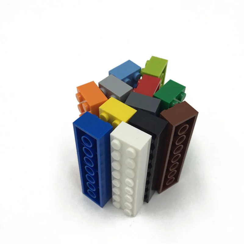 20 шт./лот MOC толстый Кирпич 2x8 Плиты строительные блоки части кирпича аксессуары diy