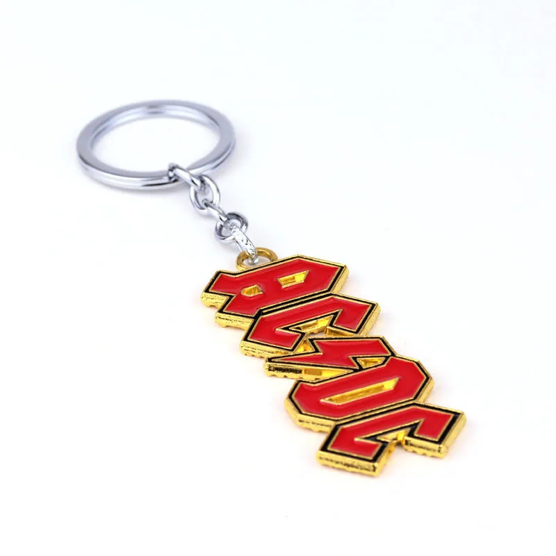 AC/DC группа письмо символ брелок кулон ювелирные изделия сплава горячая новая