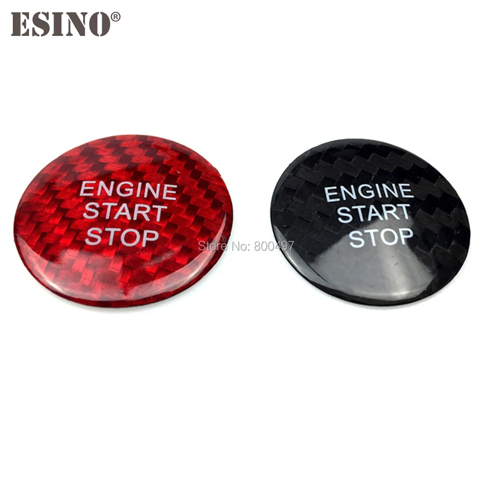 Cool Fashion Car Styling Real Carbon Fiber 3D Engine Start Stop Button Ignition Device Cover Trim for Honda Civic 10 2017 2018 | Автомобили