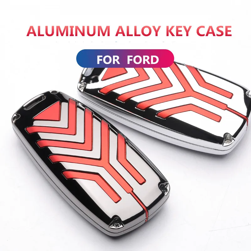 

Zinc alloy Car Key Cover Case Shell for Ford Ranger Fusion Escort Mondeo Everest Accessories key bag keychain