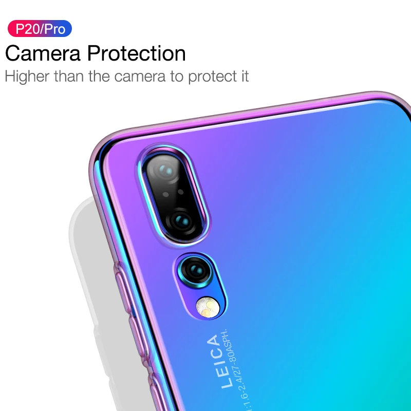 Роскошный чехол Cafele для Huawei P20 Pro Lite градиентный цветной жесткий пластиковый из