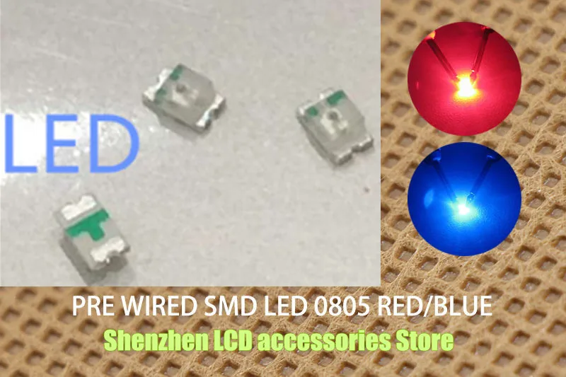 2000 шт./лот 2 цвета x 1000 шт. = 2000 шт. SMD 0805 led супер яркий красный синий 2000 шт./лот 2 цвета x 1000 шт. = 2000 шт. SMD 0805 led супер яркий красный синий