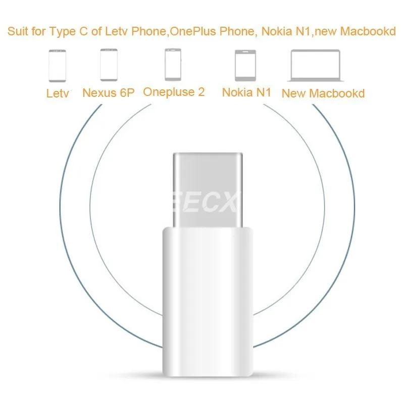 USB 3.1 Type C Male to Micro 2.0 5Pin Female Data Adapter Connector Converter for Tablet & Mobile Phone New Mackbook | Мобильные