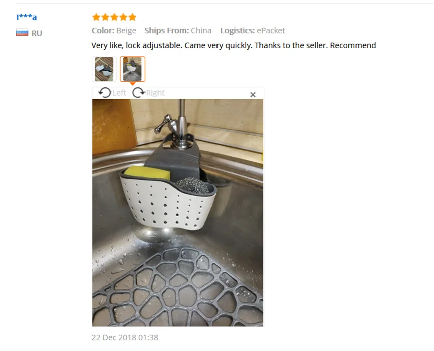 Кухонный держатель для слива губки присосках на раковину Полка мыла полка