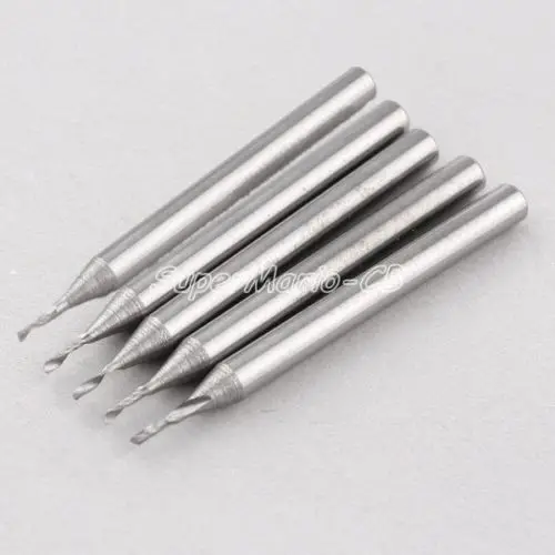 10 шт. твердосплавная Одна Флейта спиральная фреза гравировальный станок