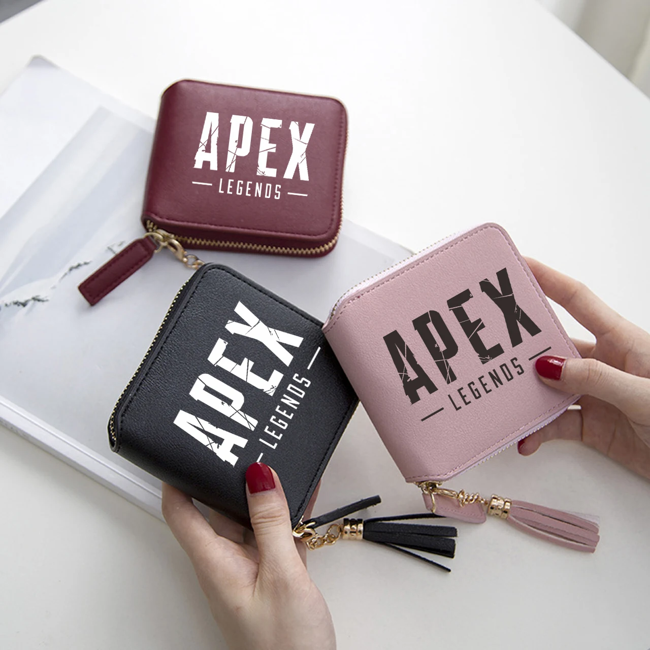 Хит продаж хит бумажники для игр APEX Legends женские Короткие Кошельки на молнии