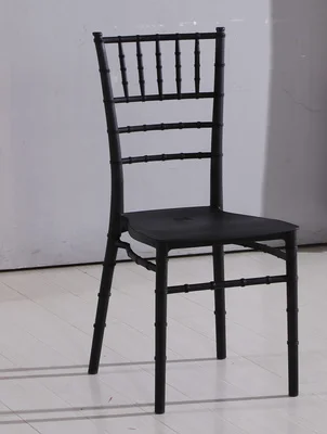 Пластиковый стул "из замка" для банкета и свадьбы chiavari - Цвет: black