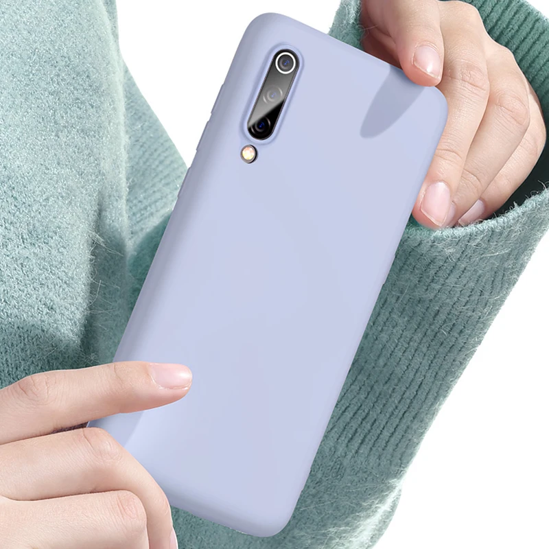 Чехол для Xiaomi mi9 жидкий силиконовый мягкий чехол из ТПУ телефона на Xiomi Mi 9 se 8 lite 6x a2