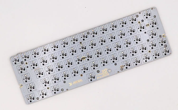 GK64 pcb RGB 60% 64 клавиши Горячая замена PCB diy механическая клавиатура hotswap разъем GH60