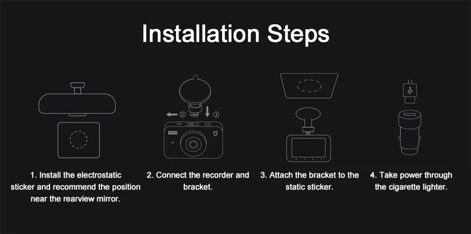 Xiaomi Mijia Carcorder 1S Smart DVR Автомобильный видеорегистратор 1080P 3D шумоподавление ips экран локальное Голосовое управление горячая распродажа