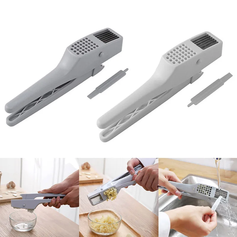 Garlic Press Slicer Aluminium Ginger Mincer with Slicing Grinding Kitchen Cooking Tool XB 66 | Дом и сад