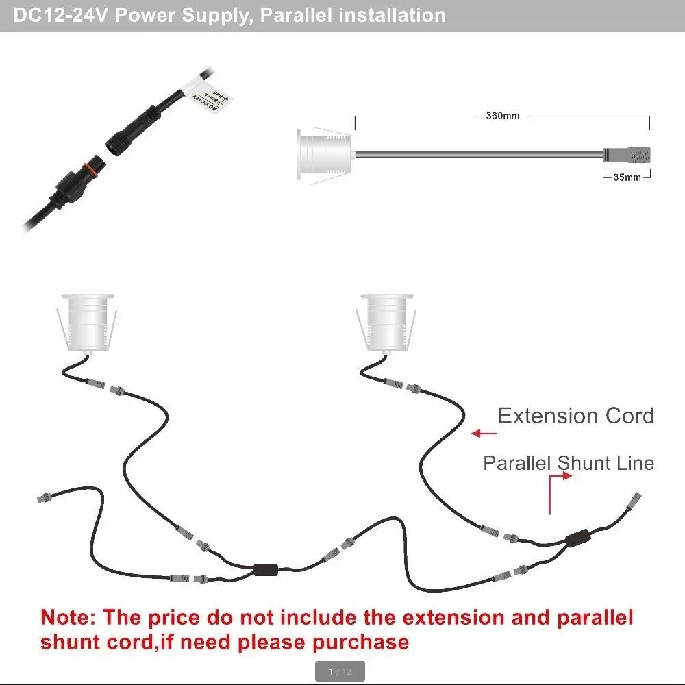 CREE светодиодные Напольные светильники DC12V 24V 1W 3W Led подземный свет IP67 похороненные