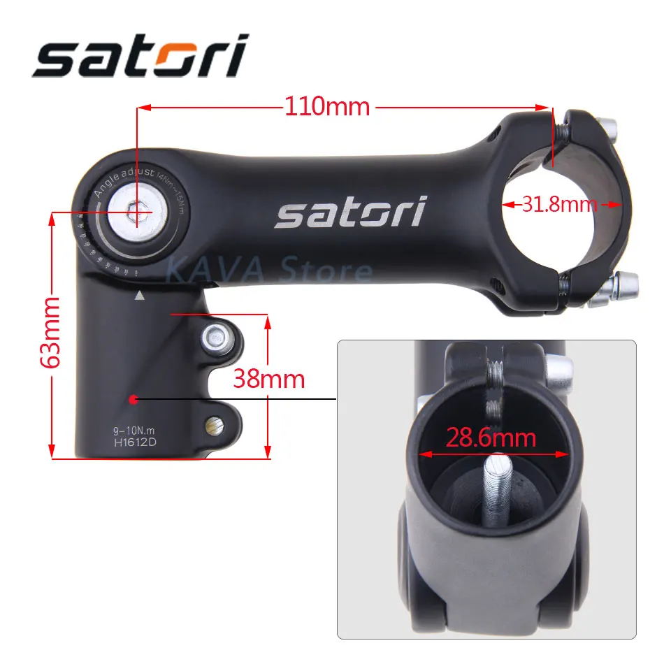SATORI UP2, регулируемый, увеличивающий рост, для руля велосипеда, стояк, 31,8 мм, для горного велосипеда, стебель из алюминиевого сплава, запчасти для велосипеда, велосипедный, MTB, стержень