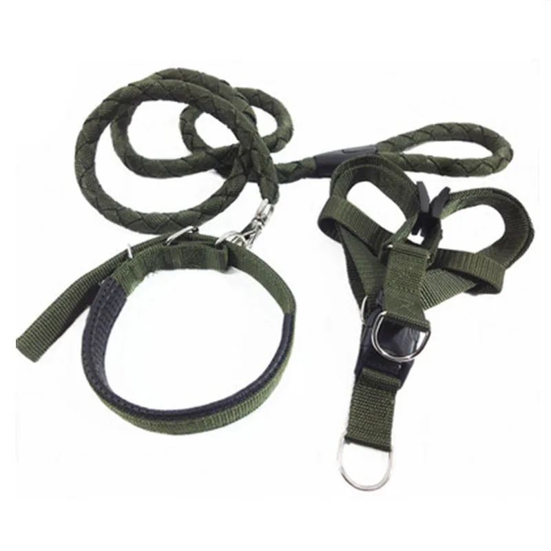 3 шт./компл. нейлоновые Твердые поводки для питомцев ошейники собак тренировочный