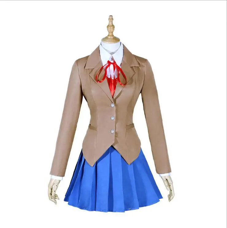 Doki Литературный клуб! Горячий Sayori Yuri Natsuki Monika взрослый карнавальный костюм S-2XL |