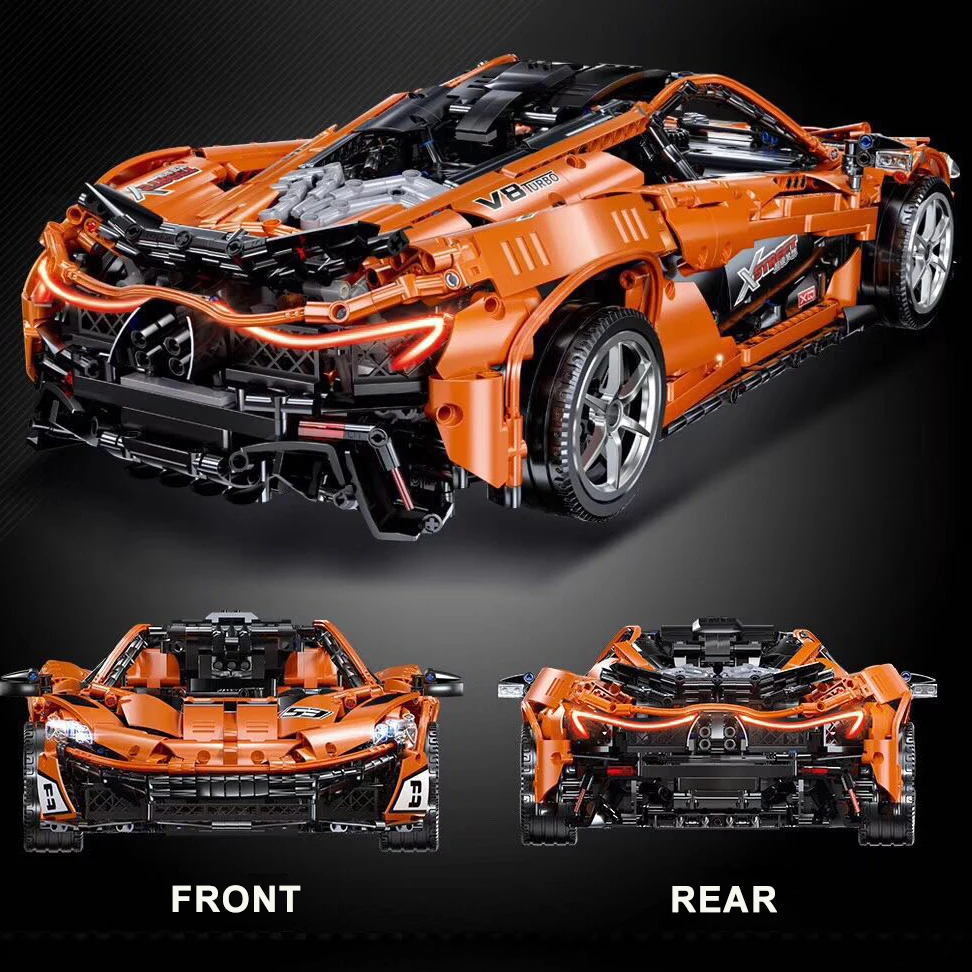 McLarened P1 блоки, совместимые с MOC-16915, строительные блоки для мальчиков, подарок на день рождения, игрушки для мальчиков, Детские 3307 шт