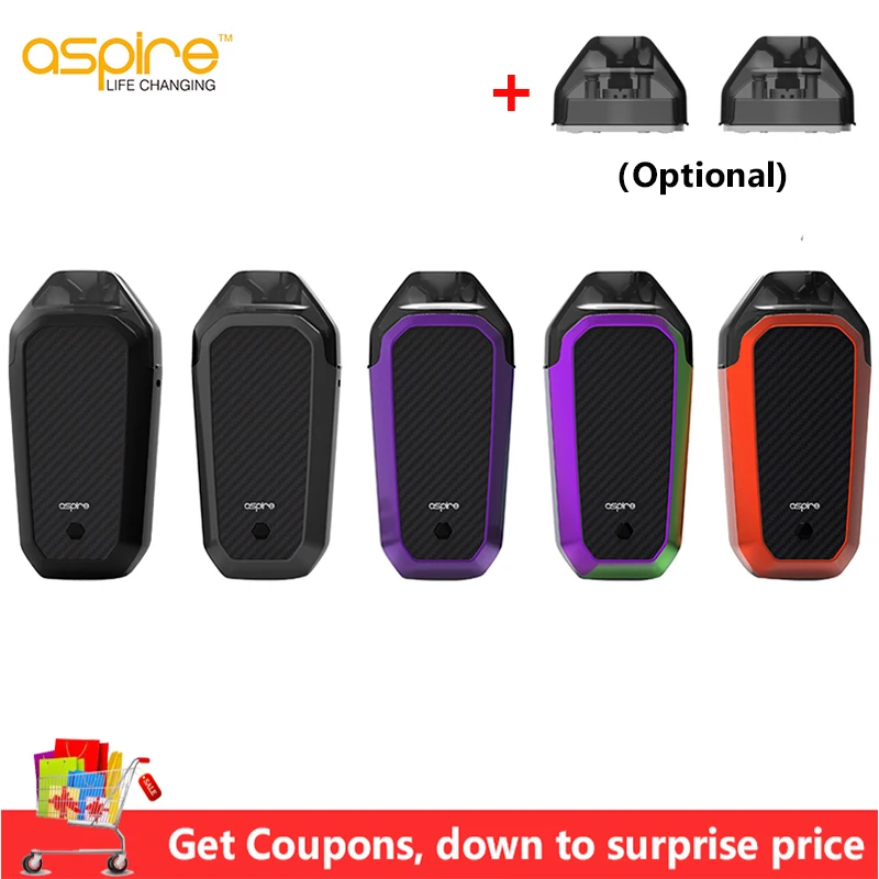 Имеются на складе! Aspire AVP AIO комплект 700 мАч встроенный аккумулятор и 2 мл Pod с 1.2ом