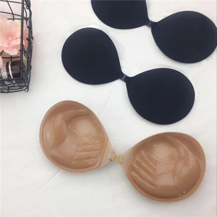

New Fashion Women 3CM Thick Section Adhedive Push Up Bra Strapless Silicone Invisible Bra For Dress