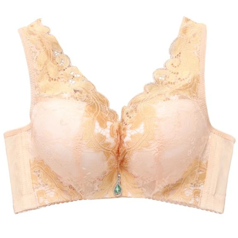 

New Sexy Women Plus Size Underwear 75 80 85 90 95 Full Cup Gather Shufu Paragraph Bra Brass B C D Cup Free Accessories Sujetador