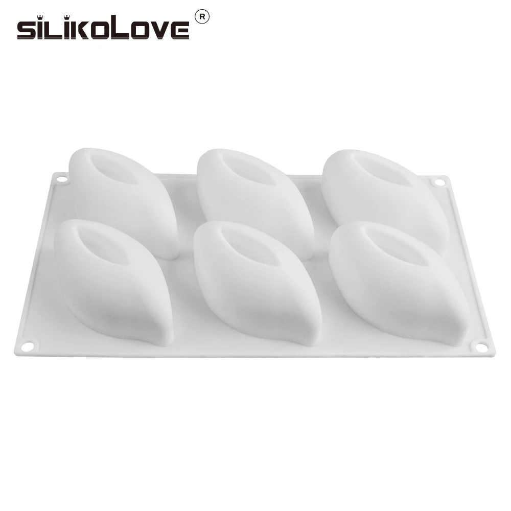 SILIKOLOVE 3D форма лепесток d форма для украшения торта силиконовые формы для выпечки трюфель домовые Кондитерские инструменты 6 полости