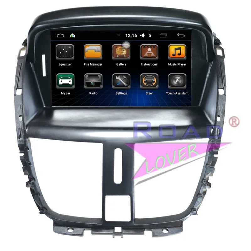 Roadloevr Android 6 0 автомобильное радио 7 дюймов 2Din GPS навигация для Peugeot 207 стерео dvd плеер