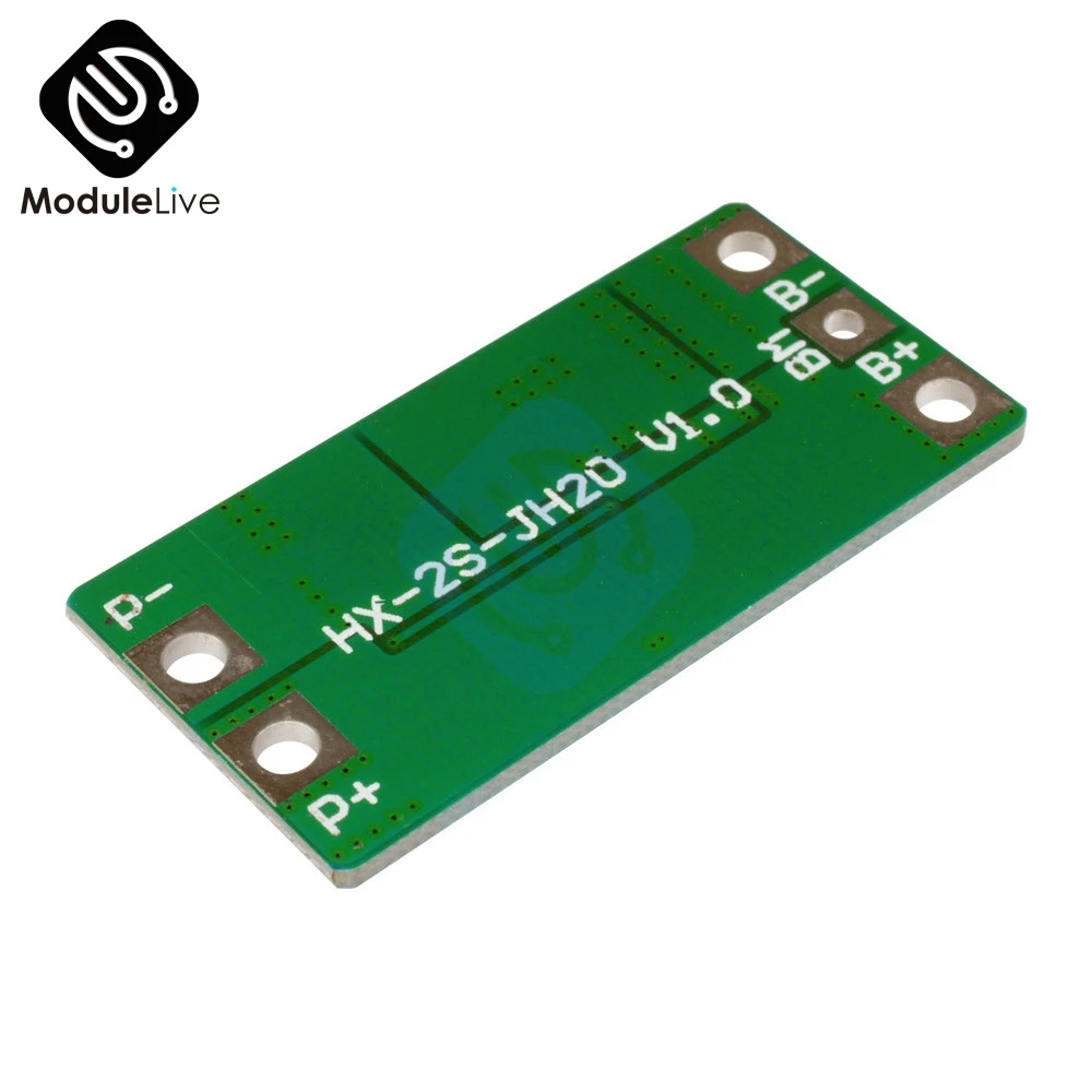 2 S 2 серийный 10 А 8,4 в 7,4 В 18650 Lipo литий-ионная плата защиты зарядного устройства МОДУЛЬ BMS PCM 2 ячеек функция баланса