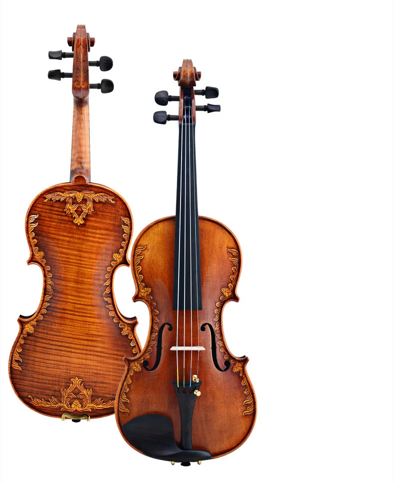 Кристина v07 carved Скрипки 4/4 дополнительно Италии ручной работы антикварная ели o